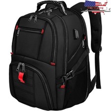 Large Waterproof Travel Backpack 54L Multi Compartment Fits Gaming Laptop New picture