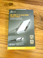 j5 Create 8K USB Type-C to Dual HDMI Display Adapter (JCA465)  New picture