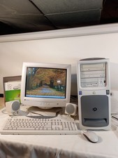 🔥Vintage 2001 Gateway Windows XP Computer Complete W Extras 95 & 98 Works 90s  picture