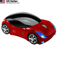 elec Space Usbkingdom 2.4GHz Wireless Mouse Cool 3D Sport Car Shape red picture
