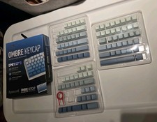 Redragon A134 Blue Gradient Ombre Keycaps PBT Double Shot - 104PCS  picture