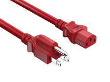 6ft NEMA 5-15P to IEC C13 Computer Power Cord, 18 AWG SJT, 10A/125V, UL Liste... picture