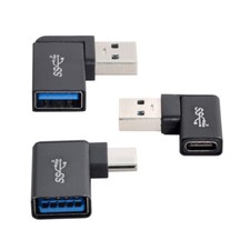 Female OTG Data 10Gbps Adapter 3pcs/lot Angled 90 Degree USB 3.1 Type C Male picture
