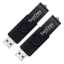 SamData 8GB USB Flash Drives 2 Pack Thumb Memory 8GB, Black 8GB*2  picture