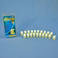 20 Leviton Almond Quickport Snap-In Blank Filler Plate Inserts 41084-BAB 41084-A picture