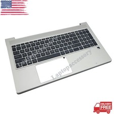 M49545-001 For HP ProBook 650 655 G8 Palmrest Backlit Keyboard Silver 15.6in New picture