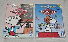 PEANUTS Snoopy Yearn 2 Learn Master Snoopy's Spelling & Math,  Rare NEW SEALED picture