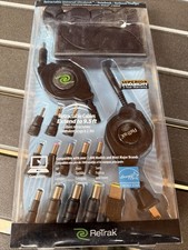 ReTrak 65W Retractable Universal Ultrabook Notebook Charger Power Adapter Set picture