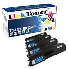 LinkToner TN433  TN431  TN423 Compatible Toner Cartridge for Brother Printer 4PK picture