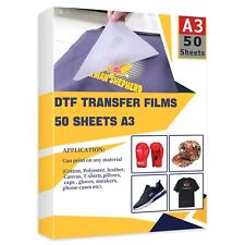 DTF Transfer Film 50 Sheets A3 for Epson Inkjet, DTG Printer T-Shirt Printing picture