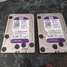 WESTERN DIGITAL PURPLE 4TB LOT OF 2 picture