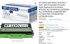 Brother WT-223CL Waste Toner Cartridge Brand New, Unopened box picture