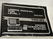 Vtg  1977 Radio Shack TRS-80 Micro Computer System User Manual Level 1 Book picture