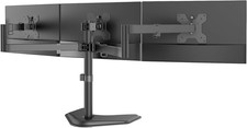 WALI Triple Monitor Stand, Free Standing for 13-27 Inch Screens,Up to 22Lbs picture