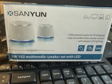 Sanyun SW-102 Multimedia Speaker Set with LED – Open Box -- New picture