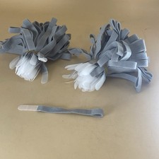 160 Reusable Cable Tie /Wire Fastening Straps/ Gray /Cord Hook Loop Ties/ 6 Inch picture