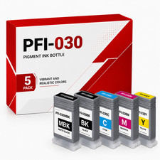 PFI-030 5PK 55ML Ink Cartridge Set for imagePROGRAF TA-20 TA-30 TM-240 TM-340 picture