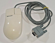 Microsoft 37964 Serial Port Compatible Mouse Retro/Vintage picture