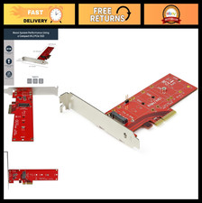 M.2 PCIe SSD Adapter - x4 PCIe 3.0 NVMe AHCI NGFF M-Key - Low & Full Profile picture