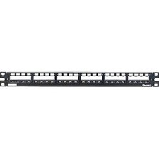 Panduit 24-Port All Metal Modular Patch Panel w/ Strain Relief Bar 1RU CP24WSBLY picture