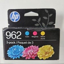 HP 962 Color Ink Cartridges 3-Pack Cyan Magenta Yellow NEW Sealed Exp 1/2028 picture
