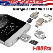 TypeC To Micro SD TF Card Reader OTG USB Adapter Converter For Samsung Phone Lot picture