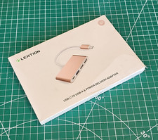 LENTION USB-C to USB-A Adapter Power Delivery Rose Gold For MacBook Pro C13 picture