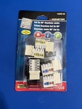 NEW Monster Just Hook it 140255-00 CAT 5e 90° Keystone Jacks picture