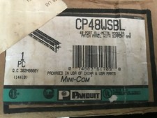 Panduit - CP48WSBL - All Metal -unloaded - 48 Port Patch Panel - Black - 2U picture