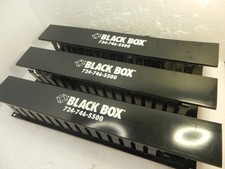 3X LOT - BLACKBOX Rack Mount Cable Management Track hideaway BLACK BOX COVERS picture