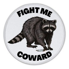 Foritho Funny Raccoon Meme Mouse Pad, Raccoon Lover Lover Gifts, Fight Me Cow... picture