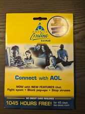 AOL 8.0 Plus CD - Includes Blockbuster Promotion - Sealed New - Vintage picture