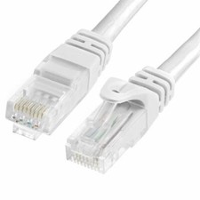 1X BELDEN 4 FOOT WHITE Cat 5e Patch Cable, HIGH QUALITY Ethernet Cord | Xbox PC picture