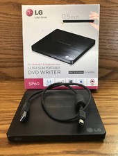 LG Model SP60 Ultra Slim Portable DVD CD Writer- Mac -Windows picture