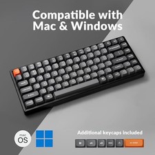 BLACK - KEYCHRON K2 MAX QMK/VIA 2.4 GHZ & BLUETOOTH WIRELESS CUSTOM MECHANICAL picture