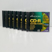 Imation CD-R 74 Min 650 MB Recordable Discs New Old Stock Sealed LOT Of 7 picture