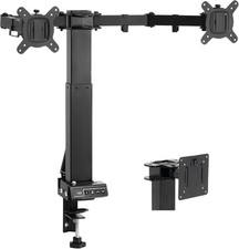 TOPSKY Adjustable Electric Monitor Desk Mount for Dual/Single Screens picture