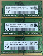 LOT OF 3 Brand SK hynix Memory RAM 8GB  1Rx16 PC4-3200AA (3x8GB) 24GB total picture