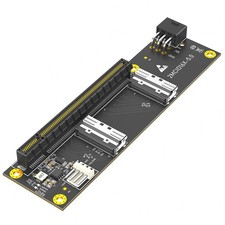 PCI-E 5.0 x16 to Dual MCIO Port Riser Card for NVMe SSD Expansion picture