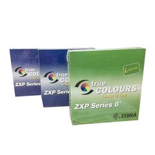 2x 800012-445 YMCK Color Ribbon & 1x Film For Zebra ZXP Series 8 ZXP8 Printer picture