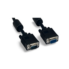 6ft SVGA Cable Monitor UL2919 HD15 Extension Male to Female - Black picture