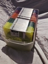 Vintage Imation 3.5 Floppy Disks Translucent Neon Colors 1.44MB 40 Pack Boxed picture