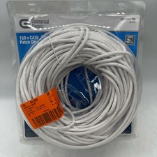 150 ft. CAT6 Ethernet Cable Commercial Electric BSTC6-150WH NEW FAST SHIPPING picture