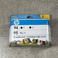3 Pack NEW Genuine HP 94 95 Black & Color Ink Cartridge Combo Pack  Set Oem picture