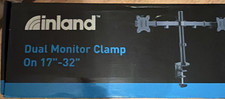 Inland Dual Monitor Desk Clamp Mount 17-32
