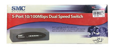 SMC Networks EZ6505TX 5-Port 10/100Mbps Dual Speed Switch 751.0179 Sealed New picture