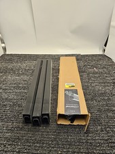 (QTY 6) EVEO Cable Management J Channel 16” Cord Cover Cable Raceway Black picture