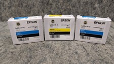Epson SJIC41P Gloss - 2 x Cyan, 1 x Yellow Ink Cartridges ColorWorks C4000 picture