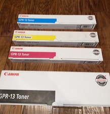 GPR-13 GENUINE CANNON Toner Cyan, Yellow, Magenta, Black GREAT PRICE BUNDLE PACK picture