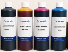 4 x COMPATIBLE BULK INK REFILL AFINIA  L501 L502 F502 DYE 4,000ML CYMK picture